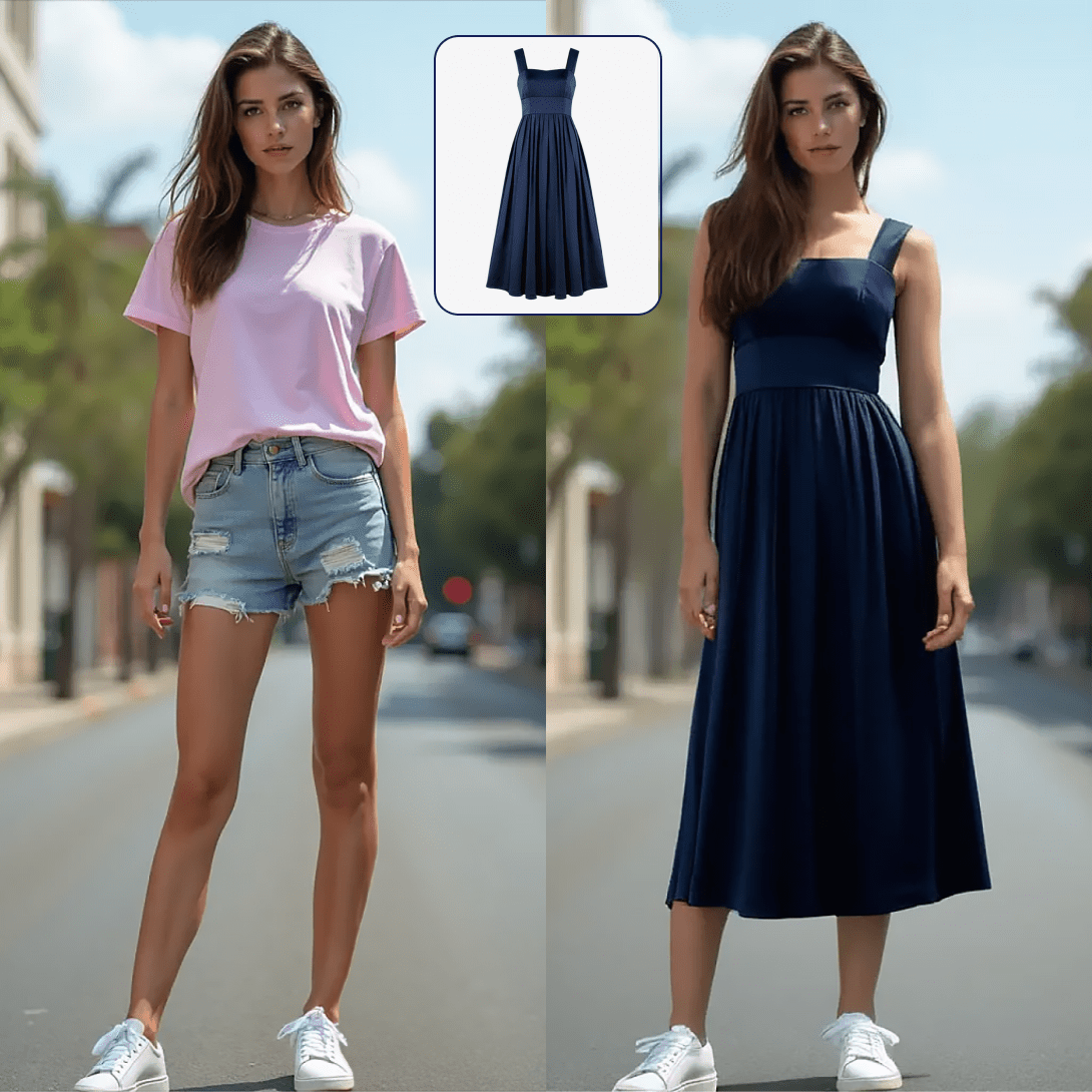 Virtual try-on demonstration