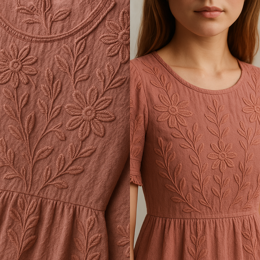 AI preserves garment details during flat lay to model conversion